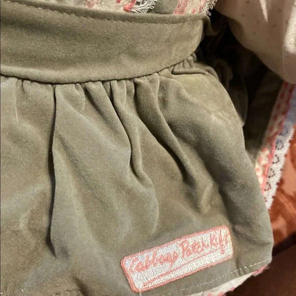 Cabbage Patch Kid Doll with Red Brown Hair and Gray Dress - Picture 10 of 10